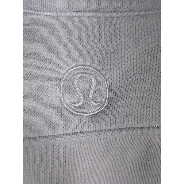 Women's Lululemon Light Blue Cropped Half-Zip Sweatshirt XS/S - Image 4