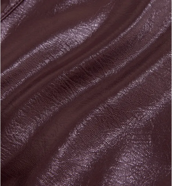 Abercrombie Stretch vegan glossy leather micro short - Image 6