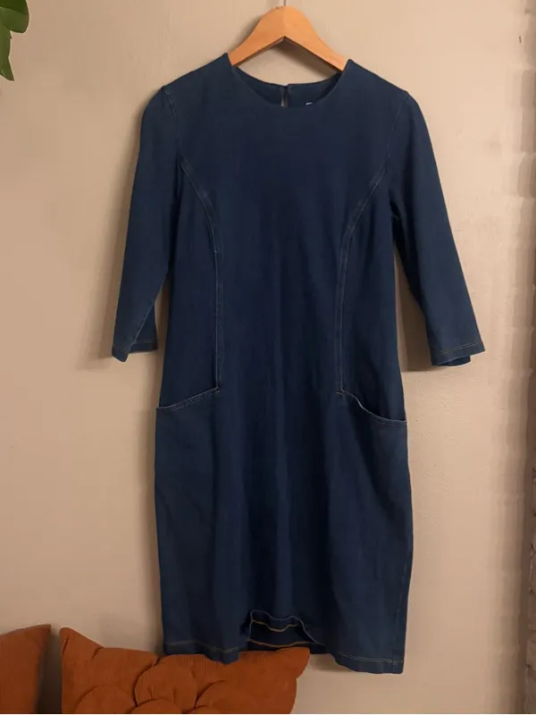 J MCLAUGHLIN Denim Catalyst Sheath Dress‎ - Image 2