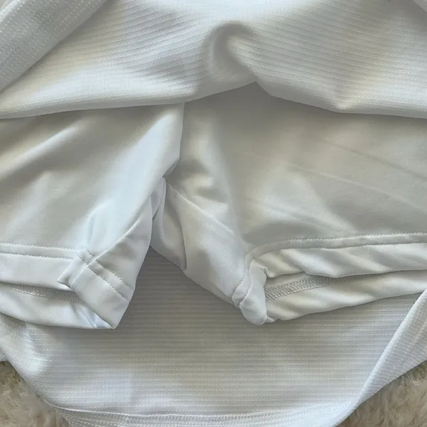 adidas Women's Core Club Skirt White, built in shorts, White, Large, NWT - Image 4