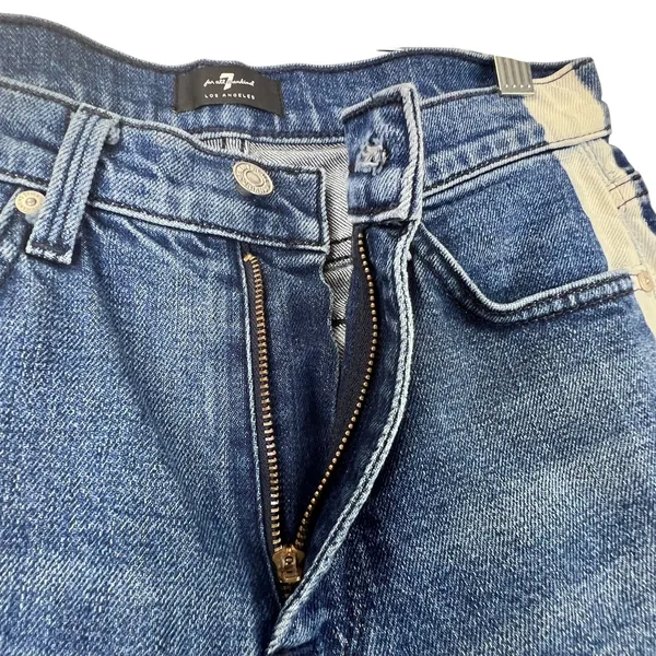 7 For All Mankind Skinny‎ Jeans Womens 25 The High Waist Side Stripe Taped Leg - Image 12