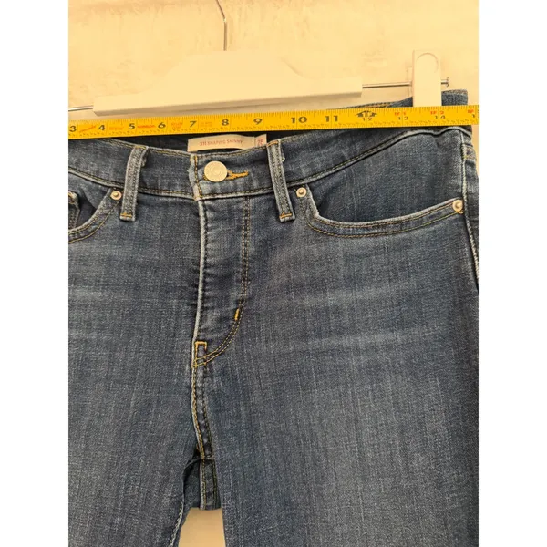 Levis 311 Shaping‎ Skinny Jeans Womens 28 Medium Wash Blue Mid Rise Denim - Image 7