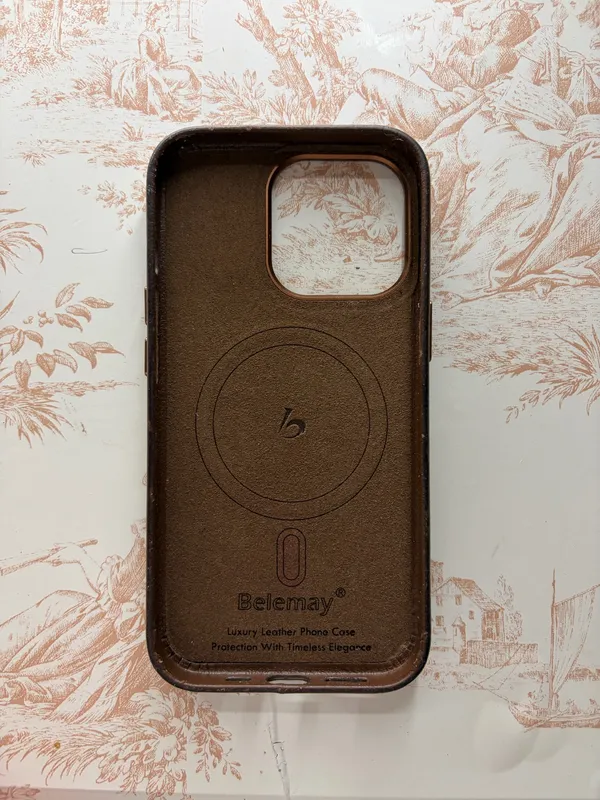 iphone 13 Pro Brown Leather Case - Image 2