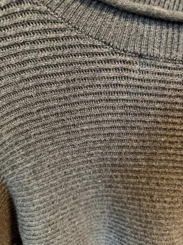 Poof Apparel Medium Olive Green Turtleneck Ribbed Women's Sweater - Image 3