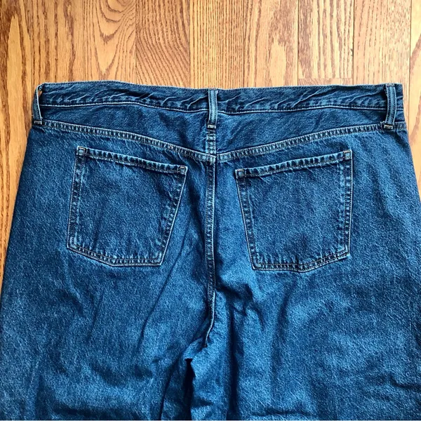 Old Navy Mid-Rise Wow Baggy Wide-Leg Dark Blue Wash Jeans Women’s Plus Size 20 - Image 9