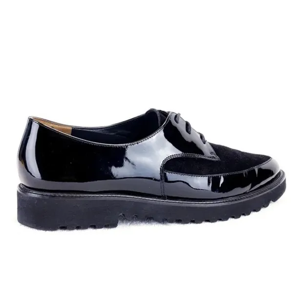 Tamaris patent leather shoes sz 38 D19‎ - Image 3