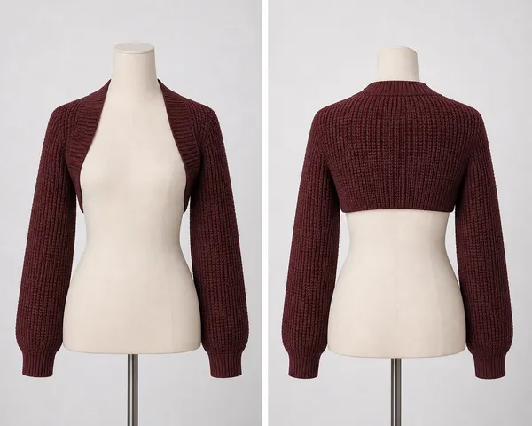 Chunky Knit Long Sleeve Shrug - Image 2