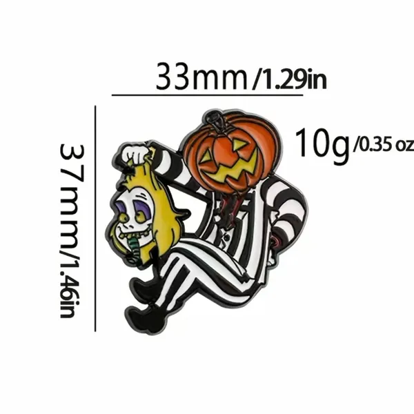 Cute Cartoon Character Halloween Pumpkin Metal Pin‎ - Image 7