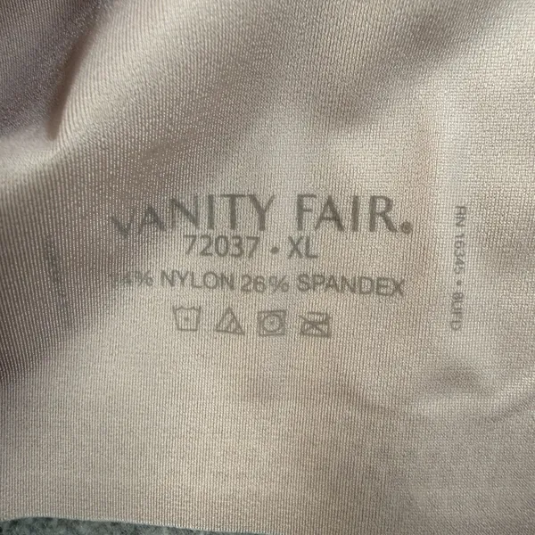 VANITY FAIR 72037 Women's XL Nude Beyond Comfort Wirefree Pullover Bralette Bra - Image 5