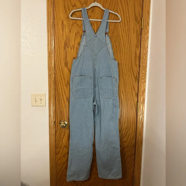 Outerknown Light Blue Denim Overalls for Women - NWT - Size M cotton - Image 4