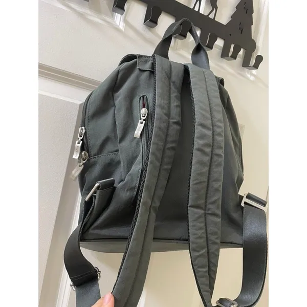 Baggallini CHARCOAL Mission Backpack Tablet Holder Travel Bag Womens - Image 4
