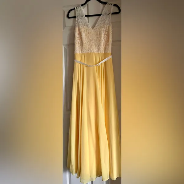 After Six Whimsical Lace Bodice V-Neck Romantic Dress‎ Sz 4 Fairycore Cottage - Image 8