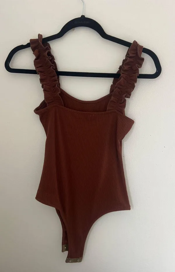 Southmoon Under Brown Ribbed Bodysuit - Image 2