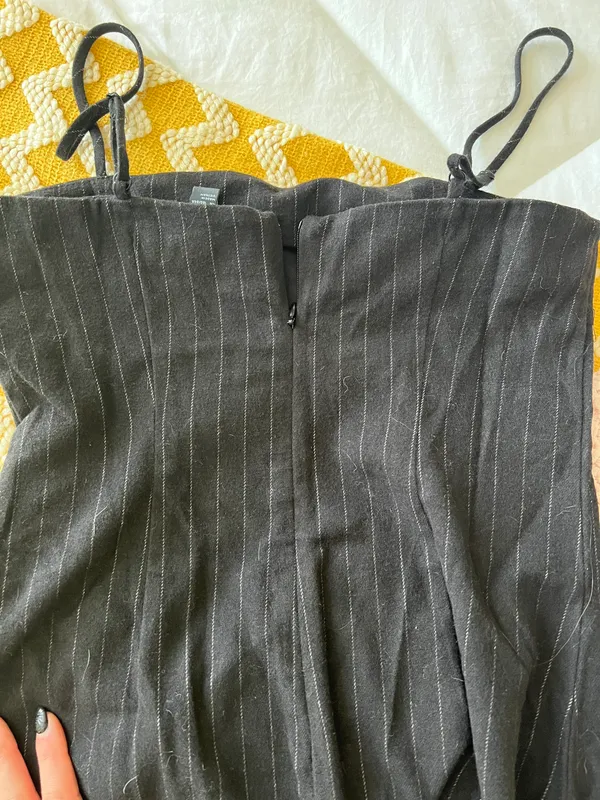 Forever 21 Black Pin Striped Mini Dress - Image 7