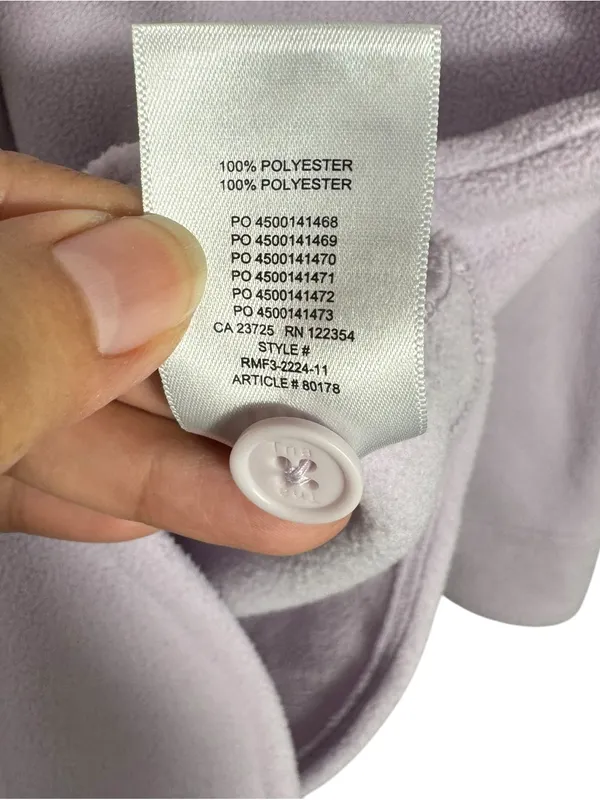 Aritzia TNA Polar Fleece Shacket Shirt Jacket Size 1 (SM) Oversized Purple - Image 5