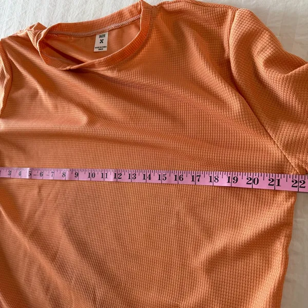 Women's Oversized Lightweight Two Piece Waffle Jogger Set Peach Size 3XL #260723 - Image 7