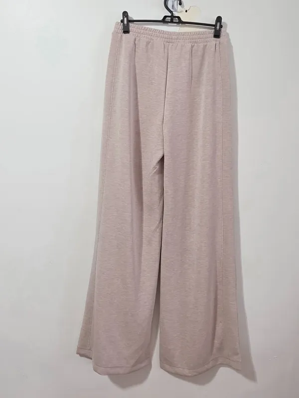 Victoria's Secret VSX Featherweight Knit Wide-Leg Pant -Taupe - Size M -27197374 - Image 5
