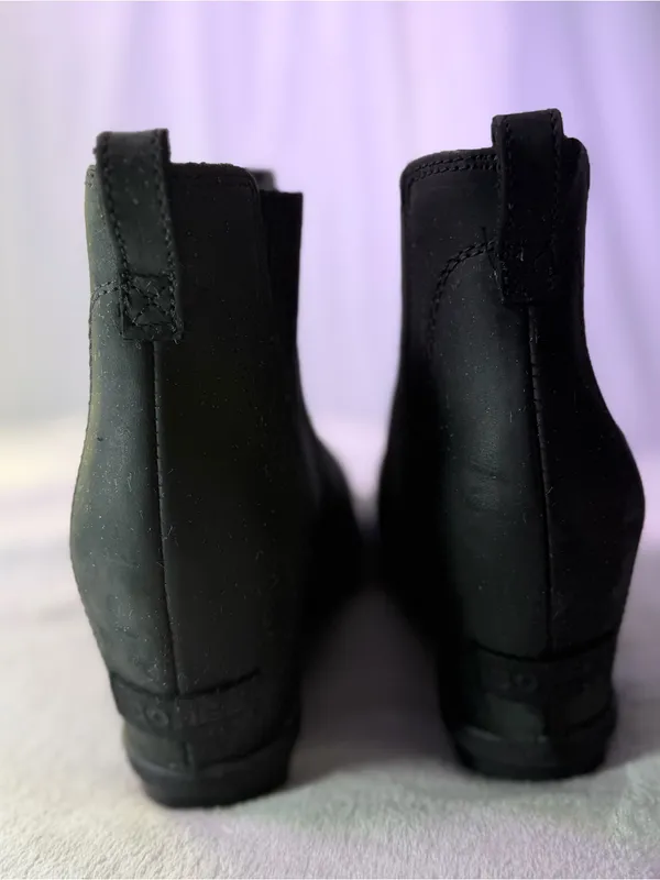 Sorel Black Chelsea Wedge Ankle Booties - Image 6