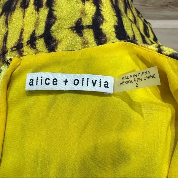Alice + Olivia Winnie Black And Yellow Romper Women’s 2 - Image 5