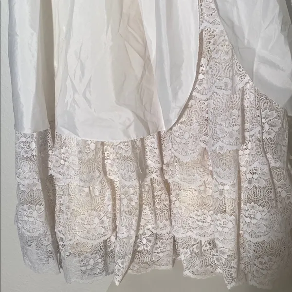 Vintage Wedding‎ White Lace Dress Size M - Image 4