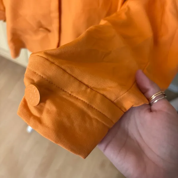 ARITZIA‎ BABATON 1-01 Orange Wool Oversized Jacket Size XXS streetwear - Image 2