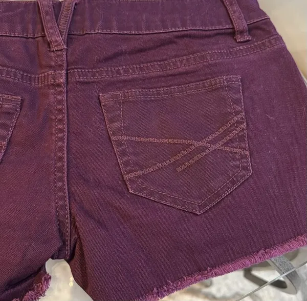 Aeropostale Blackberry Wine Cut-Off Shorts - Image 4