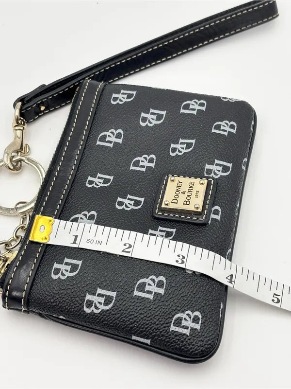 Dooney & Bourke‎ Black Logo Wristlet with Detachable Strap - Image 6
