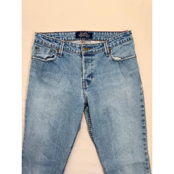 Levi Strauss SIGNATURE Juniors Size 9 Light Blue Denim Low Rise Flare Jeans - Image 5