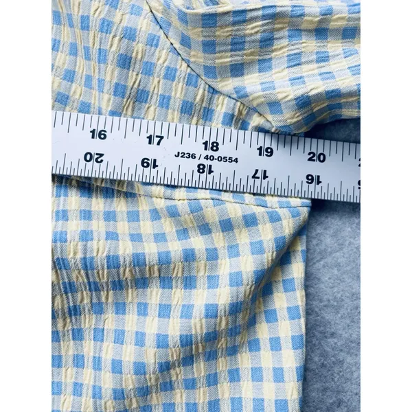 Vintage 90s Jessica Howard Gingham Dress Set Cottagecore Prairie 2pc Size 14 - Image 10