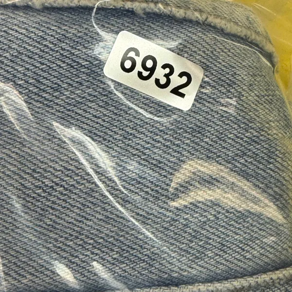 AGOLDE Criss Cross Upsize Jeans Light Wash Blue High Rise Straight Leg Size 28‎ - Image 11