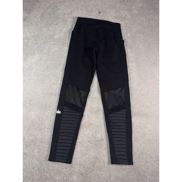 Alo Yoga 7/8 High-Waist Moto Legging Black Size Small - Image 6