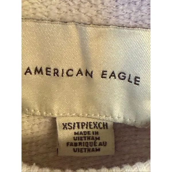 American Eagle Women’s Blue Tie Dye Long Sleeve Sweatshirt READ Size XS (7370) - Image 3