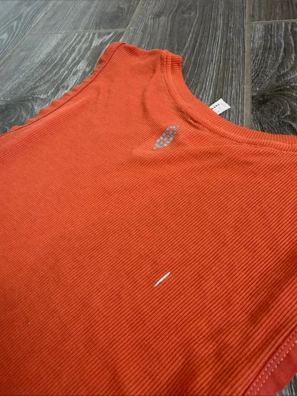 FP Movement Ribbed Tank oversized muscle in Burnt Orange XS extra small - Image 5