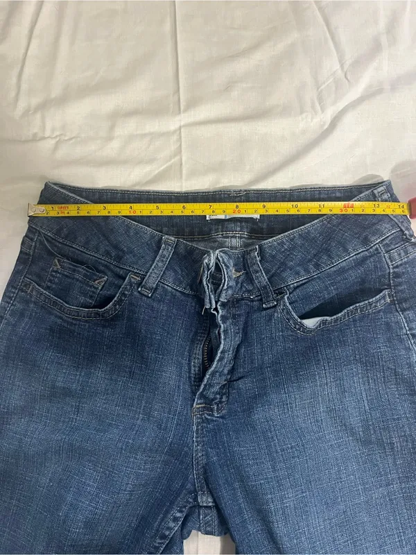 Women’s Dark Blue Straight-Leg Jeans - Image 7