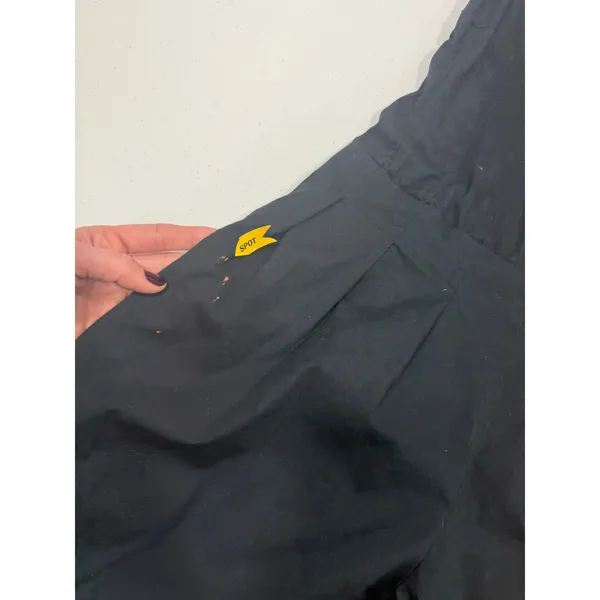 WEWOREWHAT Pleated Scoop Neck black Jumpsuit size 6 - Image 4