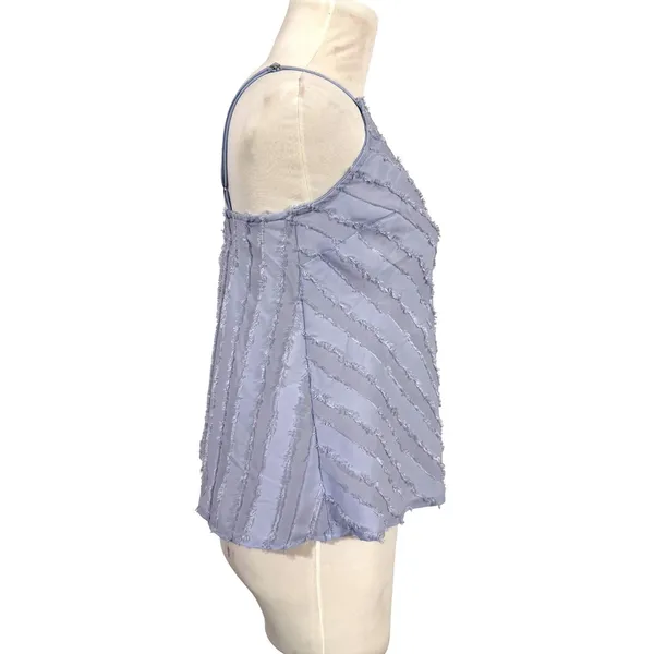 Intimately Free People Blue Frayed Chevron‎ Cami Tank Top XS Boho Feminine - Image 3