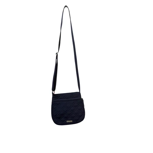Vera Bradley Navy Quilted Crossbody Purse Bag Long Strap - Image 2