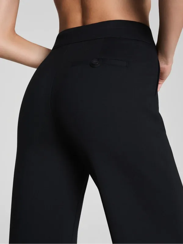 SPANX Super Smooth Perfect FitPonte Wide‎ Leg Pant in Black Size Extra Small - Image 5