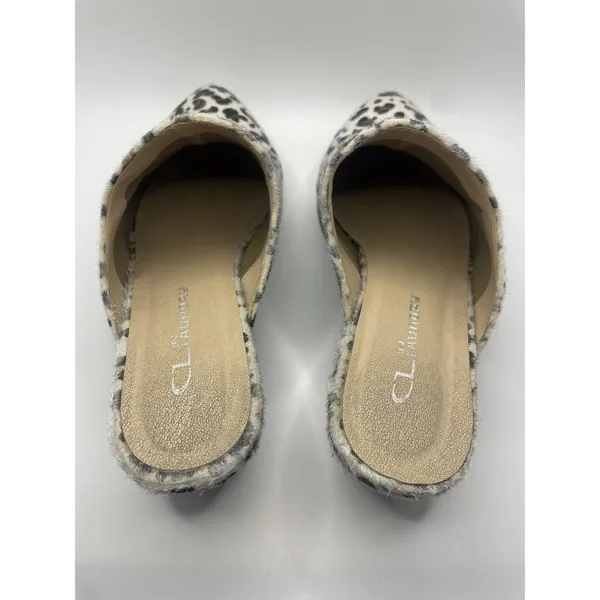 Very Volatile LA Leather Leopard Calf Hair Sling Back‎ Mules Booties Womens 71/2 - Image 6