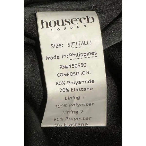 House of CB Princess Black‎ Tulle Mini Dress S Fuller Cup Tall Corset LBD - Image 6