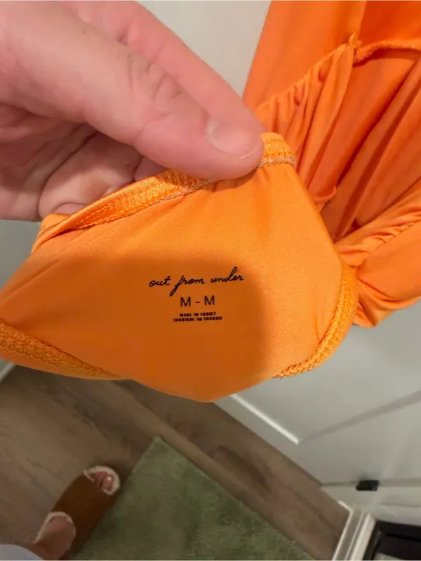 Urban Outfitters Orange Halter-Back Bodysuit - Image 6