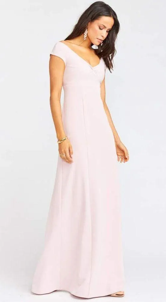Show Me Your Mumu Zurich Knot Gown in Vintage Rose Stretch Crepe S NWT - Image 2