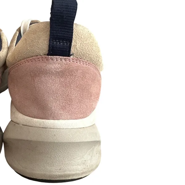 Tory Burch Good Luck Trainer Suede Chunky Sneakers Pink Moon Cream Size 10 - Image 13