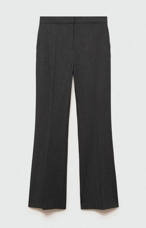 Dark Grey Straight Slack Pants - Image 7