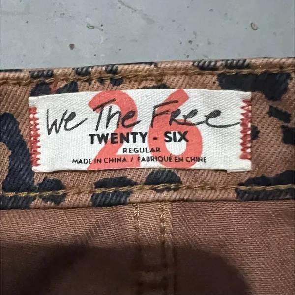 Free People Zip It Up‎ Animal Printed Mini Skirt Size 26 Black Brown - Image 7