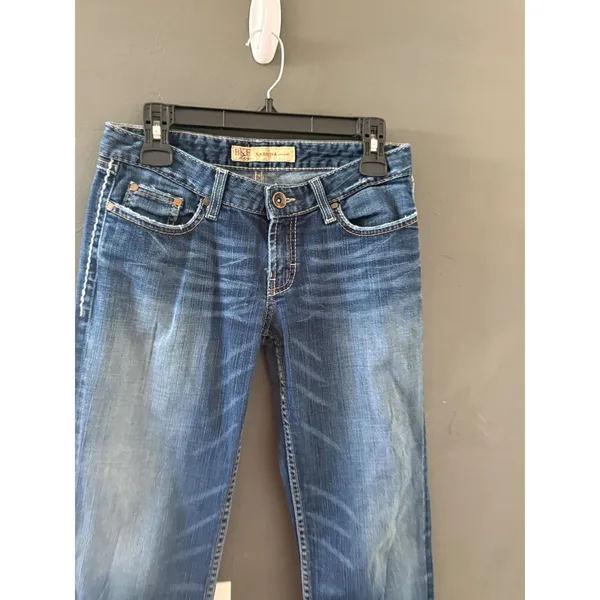BKE Sabrina‎ Bootcut Jeans Womens 28 Tall Medium Wash Low Rise Denim Buckle - Image 3