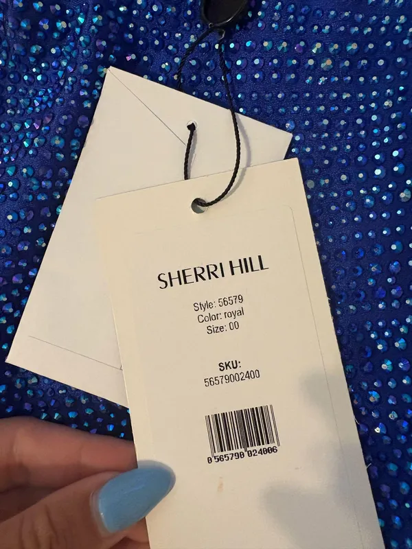 Royal Blue Sherri Hill Homecoming Dress - Image 4