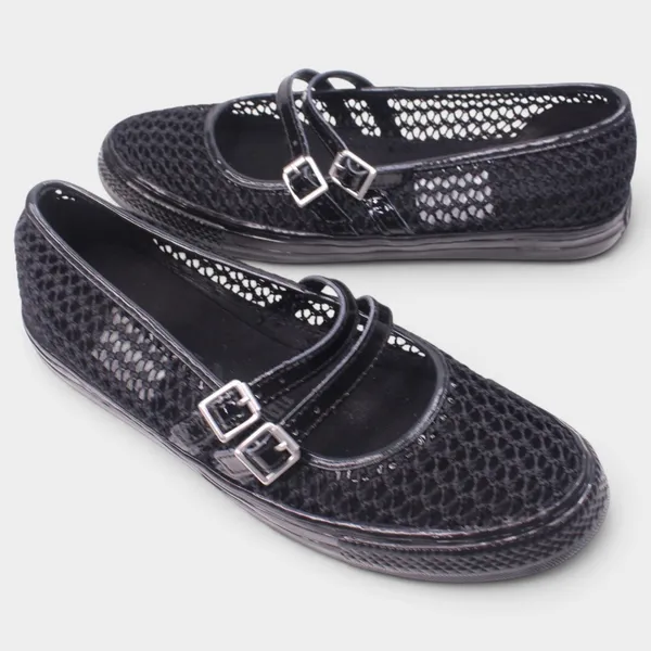 Converse Dainty Mary Jane Knit Black Womens 9 A16567C - Image 9