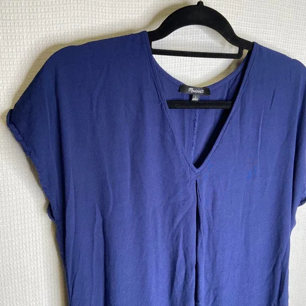 Madewell | Royal Blue Colored‎ Shirt Dress Large - Image 3