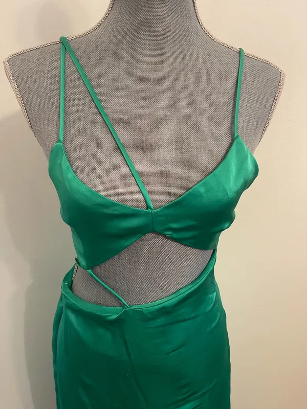 ZARA Satin Midi Dress. Size Small - Image 2